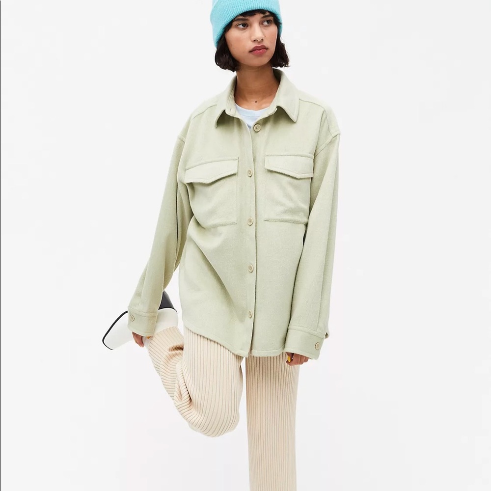Monki green shacket